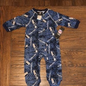 Seattle Seahawks Fleece Footie Pajamas